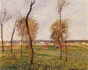 Camille Pissarro : A Meadow in Moret